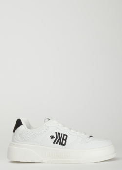Шкіряні кросівки Bikkembergs білого кольору, фото